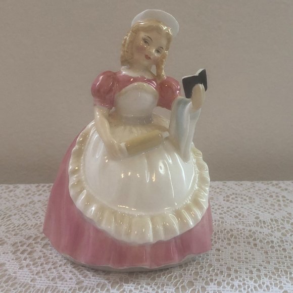 Other - Retired Vintage Authentic Royal Doulton Figurine Cookie Girl Rolling Pin HN 2218